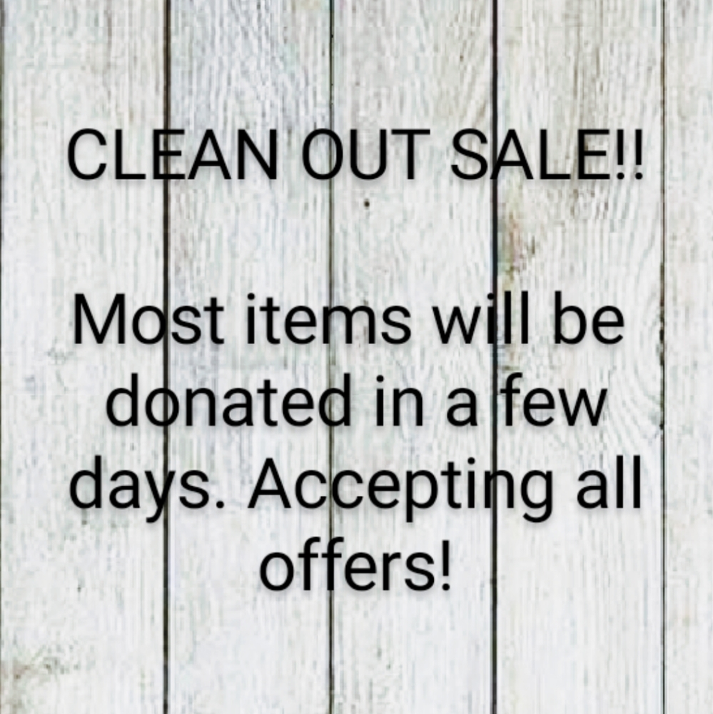 Closet Clean Out Sale!